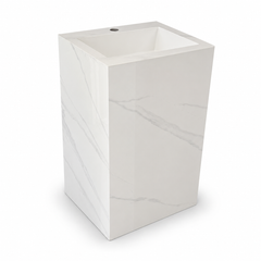White Marble Freestanding Basin 80x45x50cm