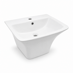 Flora White Square Wall-Hung Basin 45x53cm