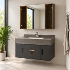 Flora 420 Plywood Vanity with Mirror Cabinet 90cm